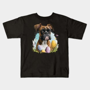 Boxer easter day Kids T-Shirt